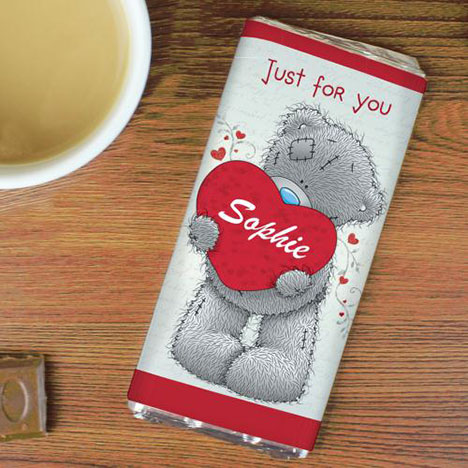 Personalised Me to You Bear Love Heart 100g Chocolate  Bar Extra Image 2